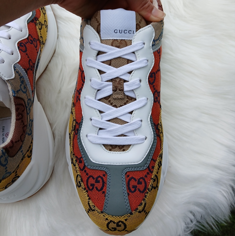 Gucci Mens GG Rython Multicolor Sneaker - Picture 9 of 14